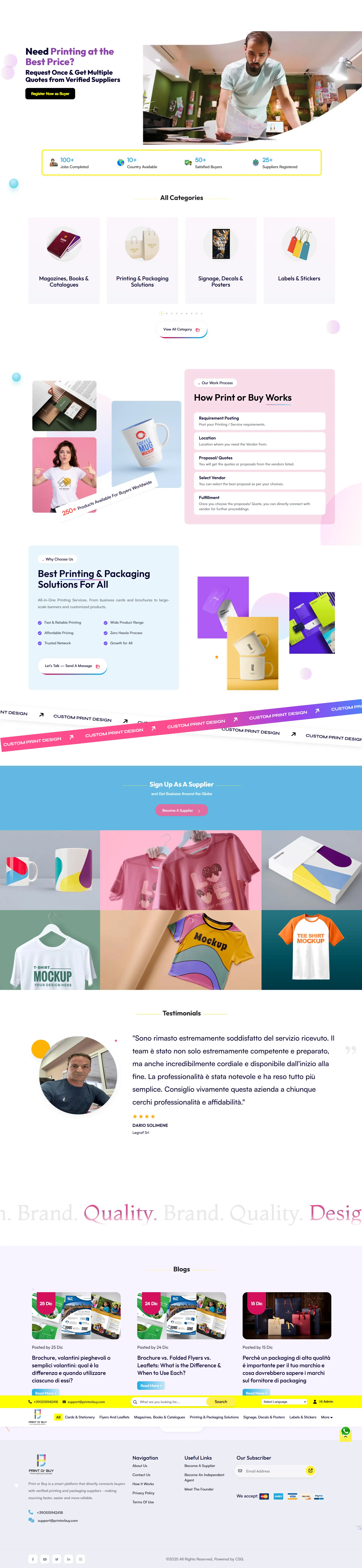 Printing and Packaging